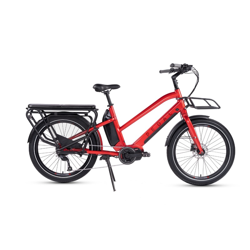 Pedal Packer Electric Cargo Bike Bright Red