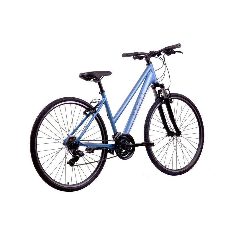 Pedal Raven 3 Trapeze Hybrid Bike Silver