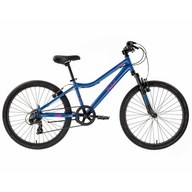 Pedal Roar 24'' Kids Bike Steel Blue Pink