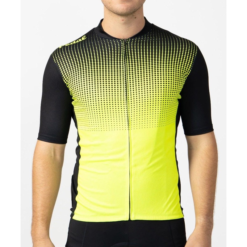 Pedal Short Sleeve Jersey Black Lime