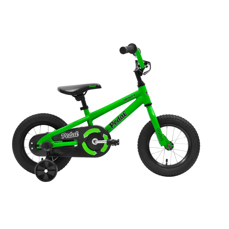 Pedal Sprout Kids Bike Green/Black