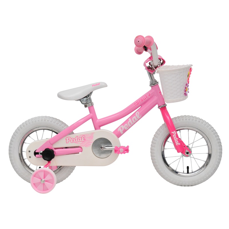 Pedal Sprout Steel Kids Bike Pink