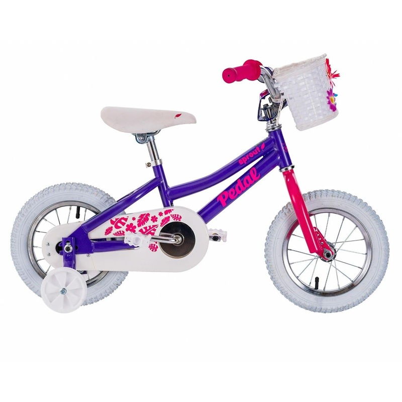Pedal Sprout Steel Kids Bike Pink/Purple