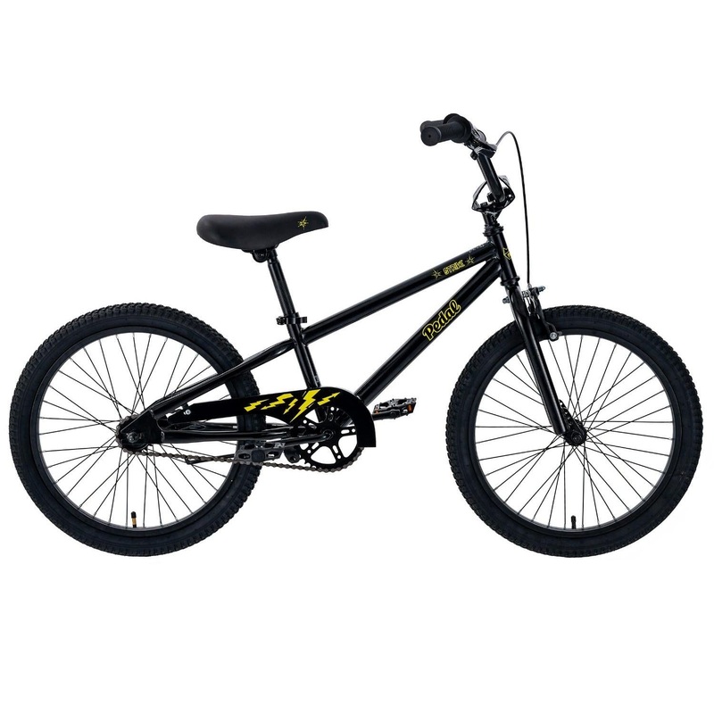 Pedal Strike Steel Kids Bike Black/Yellow