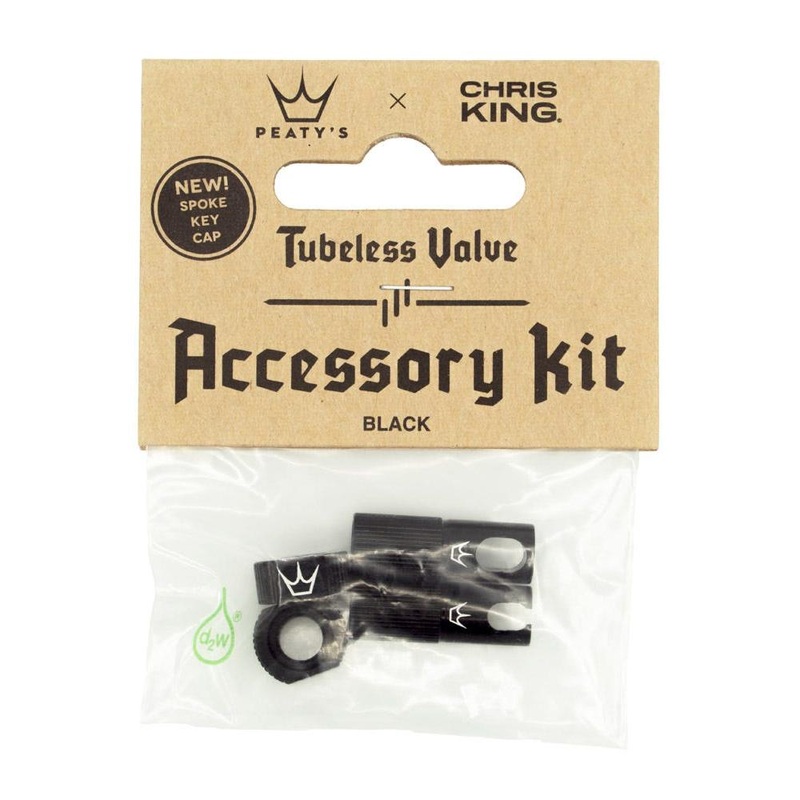 Peatys MK2 Tubeless Valve Accessory Kit Black