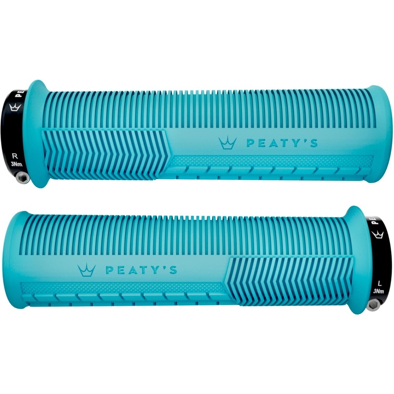 Peatys Monarch Mushroom Grips Thick 130x32-34mm Turquoise