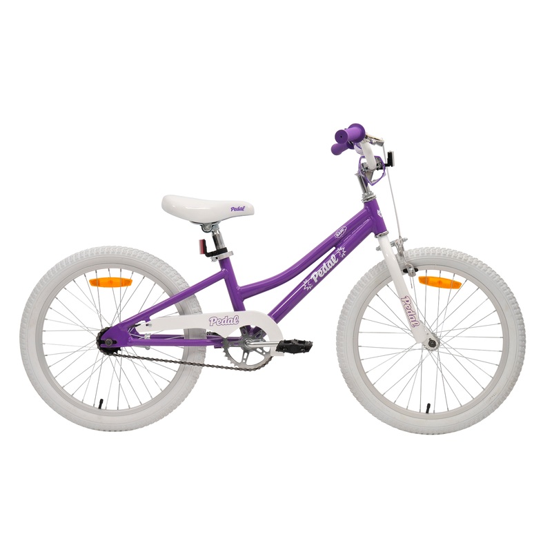 Pedal Bam Kids Bike 20 Inch Purple/White