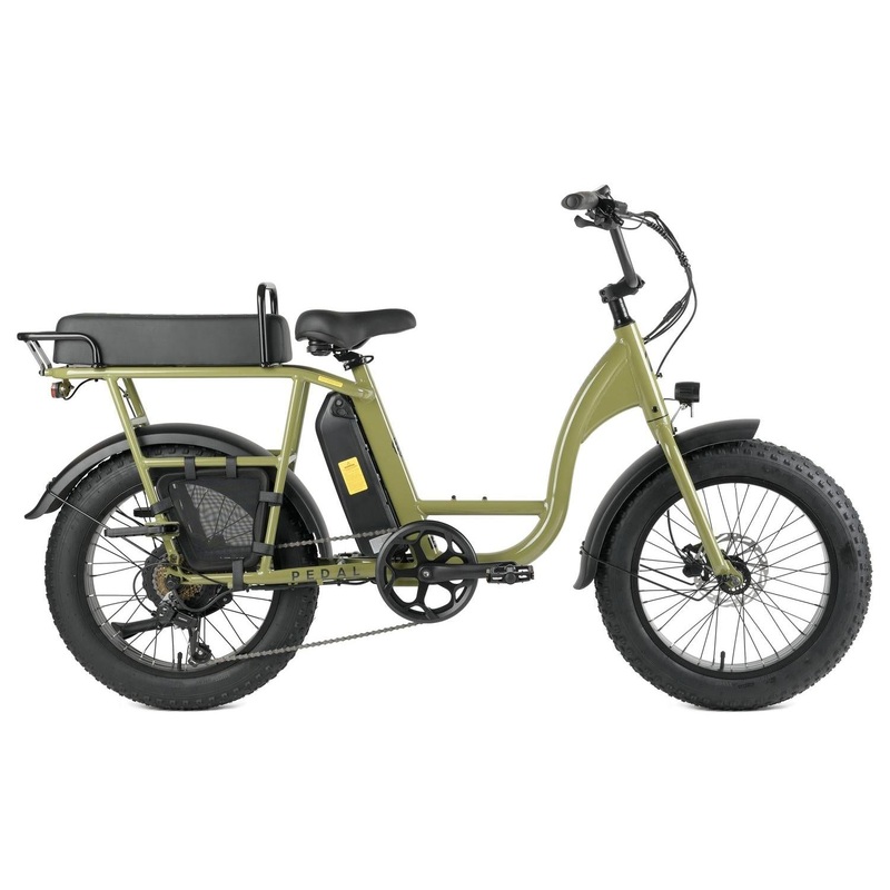 Pedal Brewer Electric Cruiser Bike Green 468Wh