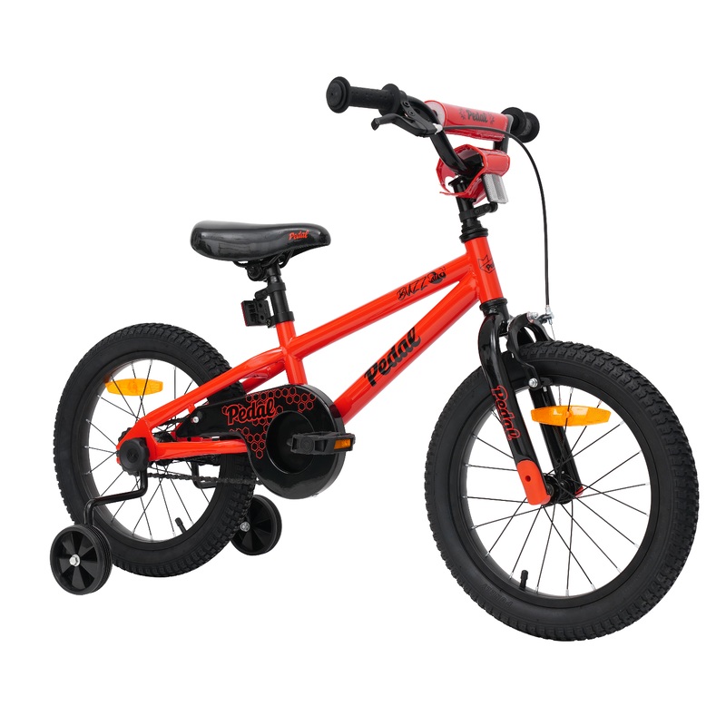 Pedal Buzz Steel Kids Bike Red