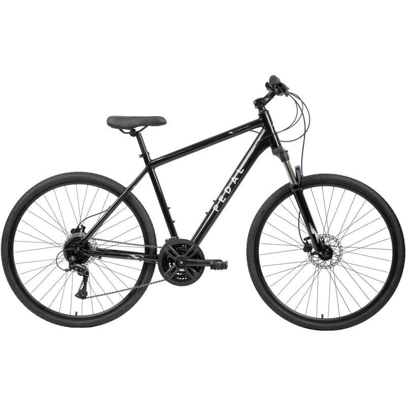 Pedal Cardinal Hybrid Bike Gloss Black