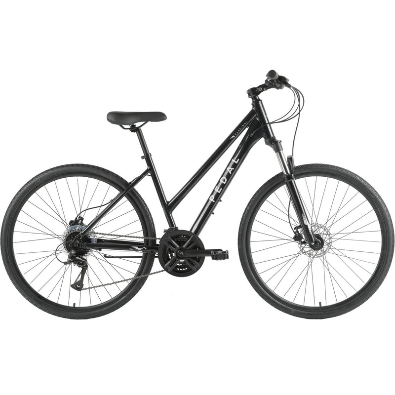 Pedal Cardinal Trapeze Hybrid Bike Gloss Black