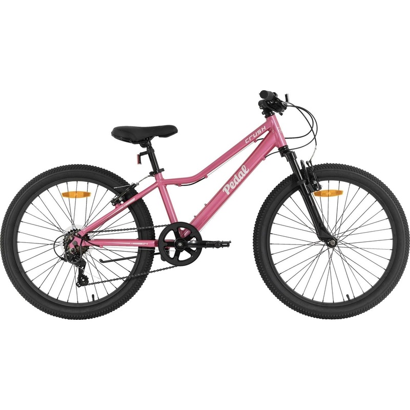 Pedal Crush 24'' Kids Bike Pink Grey