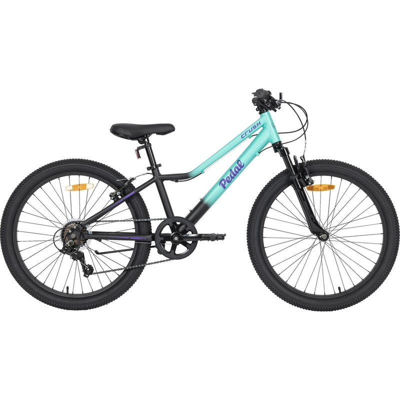 Pedal Crush 24'' Kids Bike Teal/Purple Fade