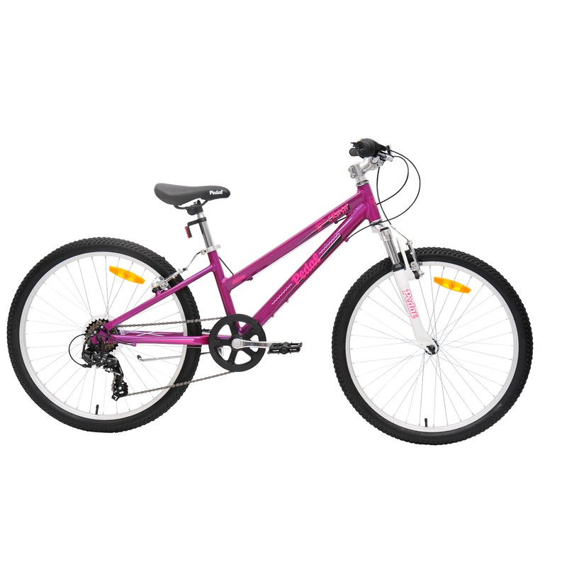 Pedal Crush 24 Kids Mountain Bike Purple
