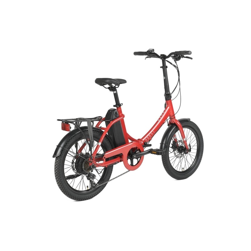 Pedal Derby Electric Folding Bike Red