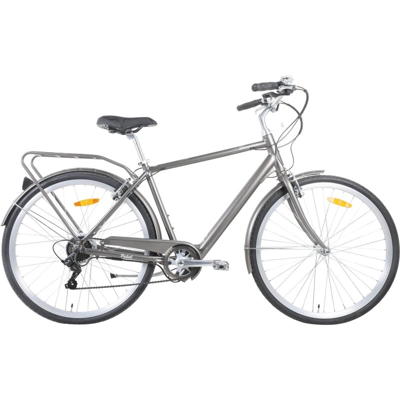 Pedal Downtown SL Electric Vintage Cruiser Bike Gloss Charcoal