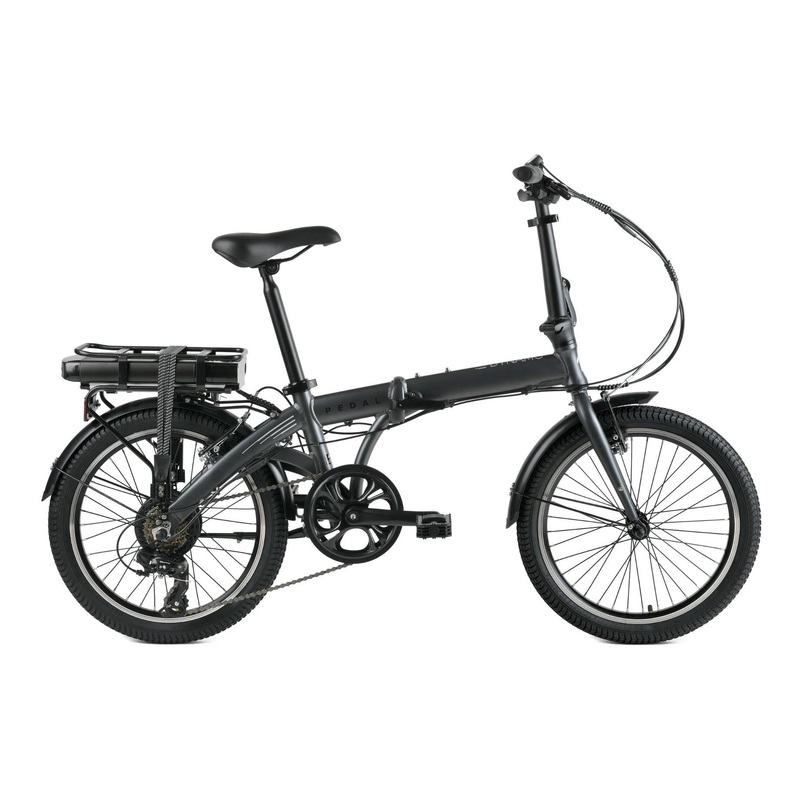 Pedal Dynamo 3 Electric Folding Bike Charcoal