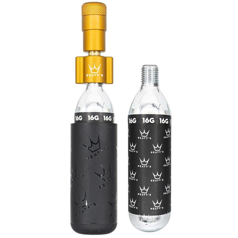 Peaty's Holeshot CO2 Inflator Road Kit Bourbon