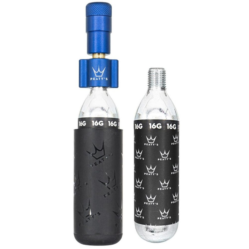 Peaty's Holeshot CO2 Inflator Road Kit Navy