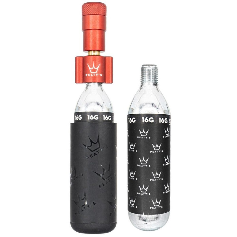 Peaty's Holeshot CO2 Inflator Road Kit Red