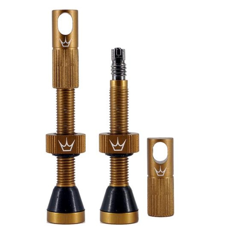 Peaty's Tubeles Valves 42mm Matte Bourbon