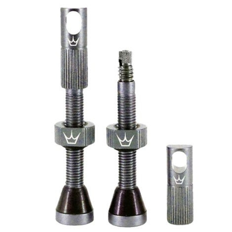 Peaty's Tubeles Valves 42mm Matte Slate