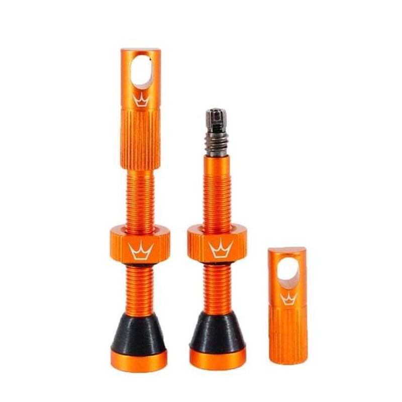 Peaty's Tubeless Valves 42mm Matte Mango