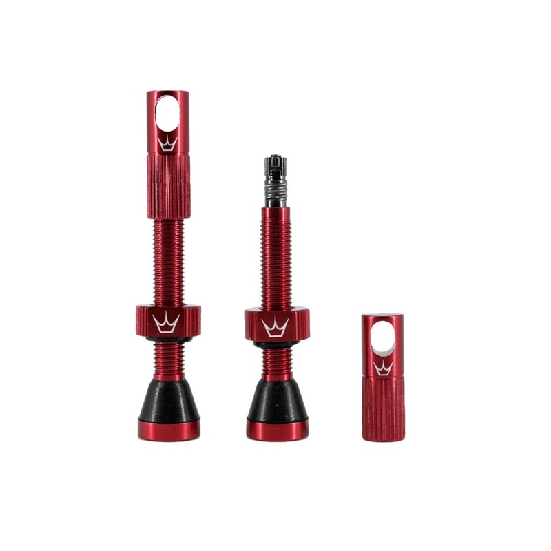Peaty's Tubeless Valves 42mm Red