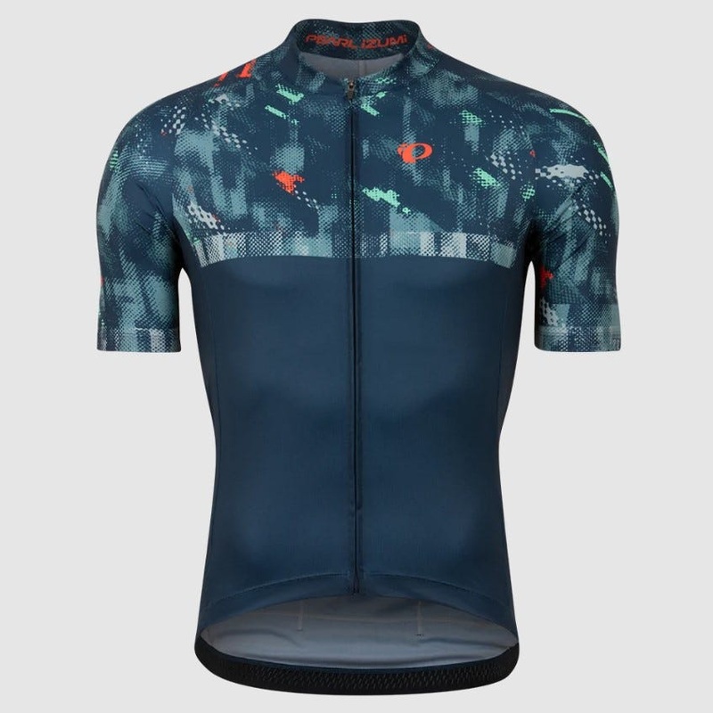 Pearl Izumi Attack Short Sleeve Jersey Navy Disrupt