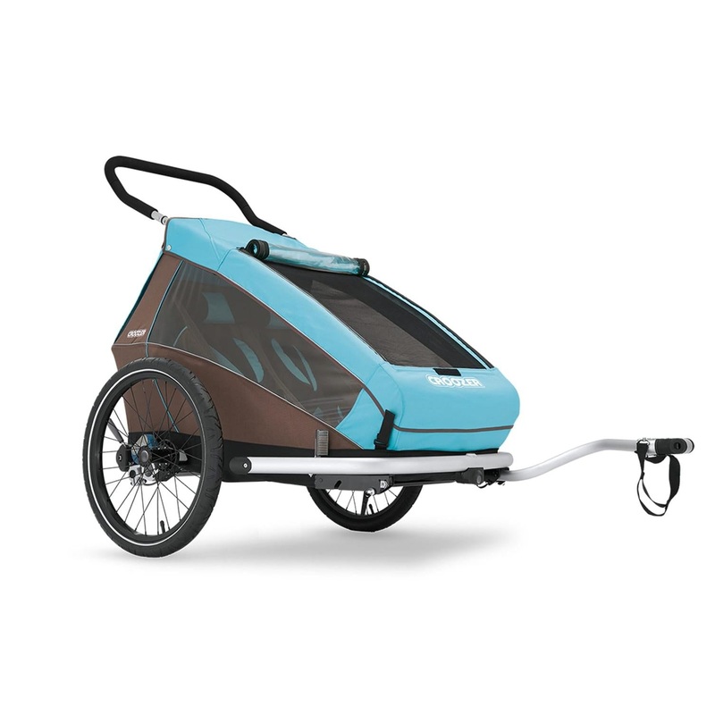 Croozer Kid Trailer/Jogger For 2 (Blue/Brown)