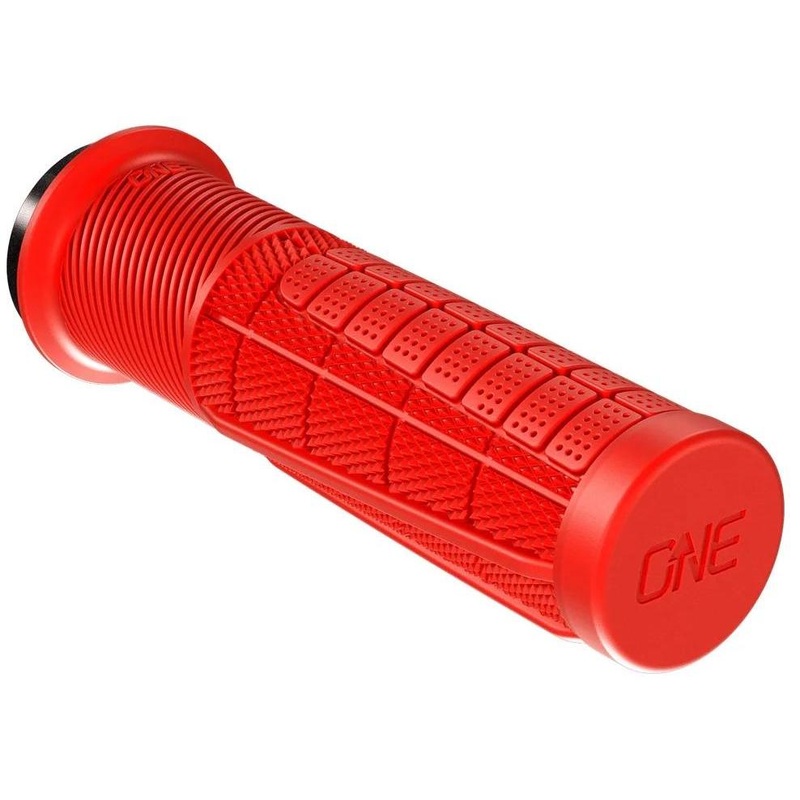 OneUp Components Thick Lock-On Grips Red