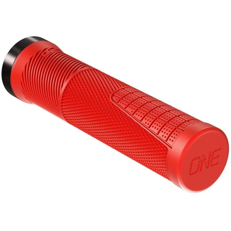 OneUp Components Thin Lock-On Grips Red