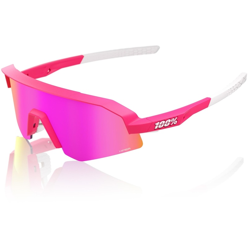 100% Slendale XS Sunglasses Pitaya - HiPER Vital Pink Mirror Lens