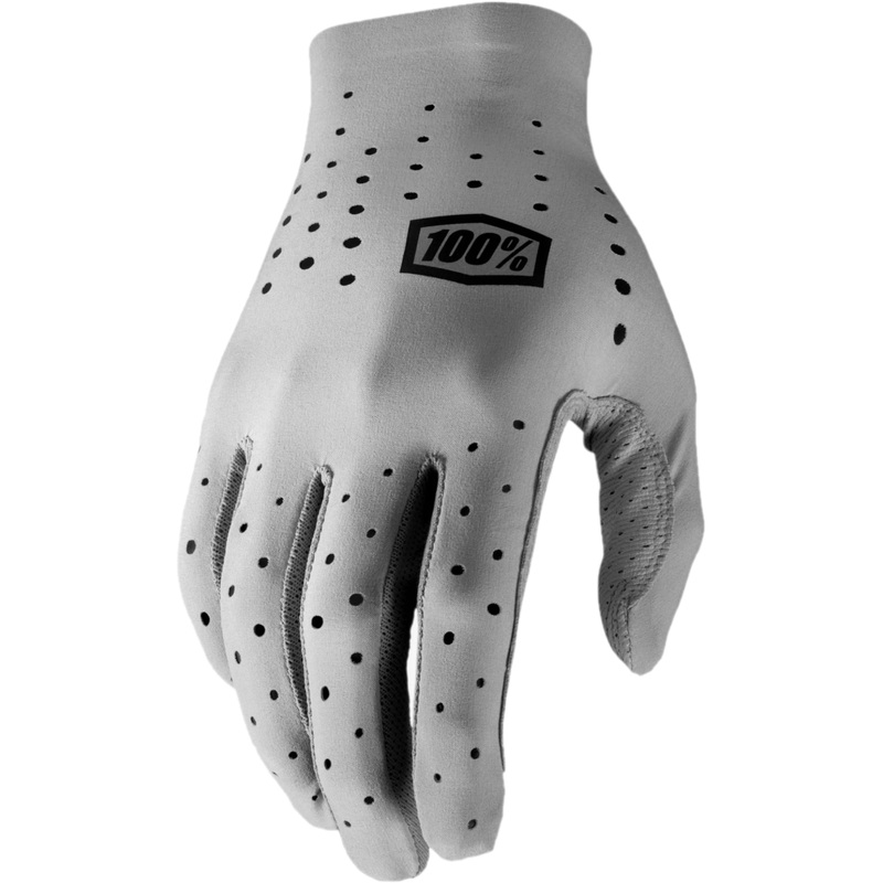 100% Sling Full Finger Gloves Grey