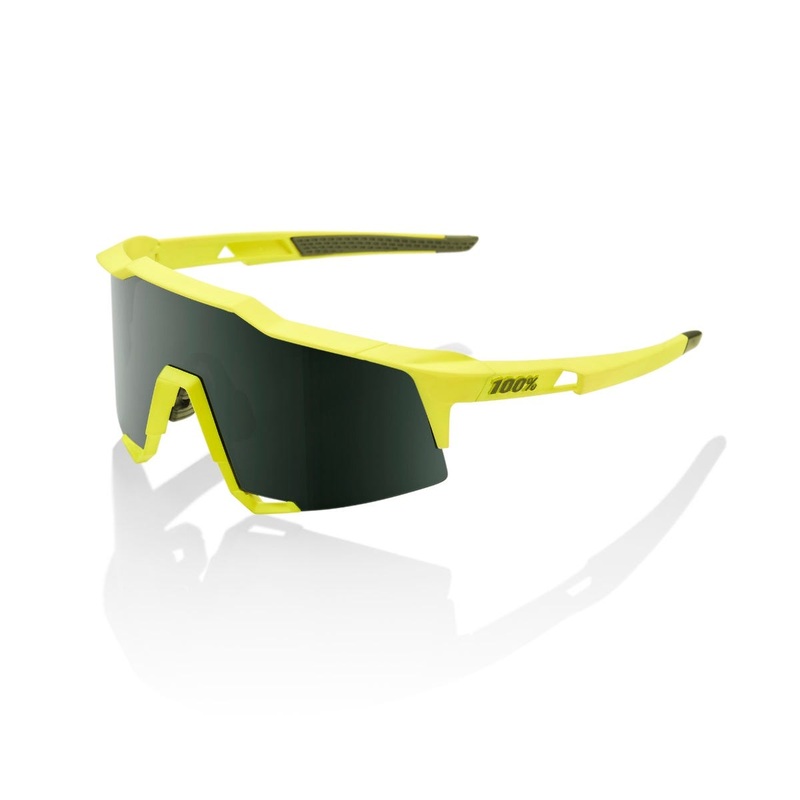 100% Speedcraft Soft Tact Sunglasses Banana with Grey Lens