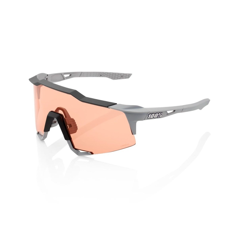 100% Speedcraft Sunglasses Grey with HiPER Coral Lens