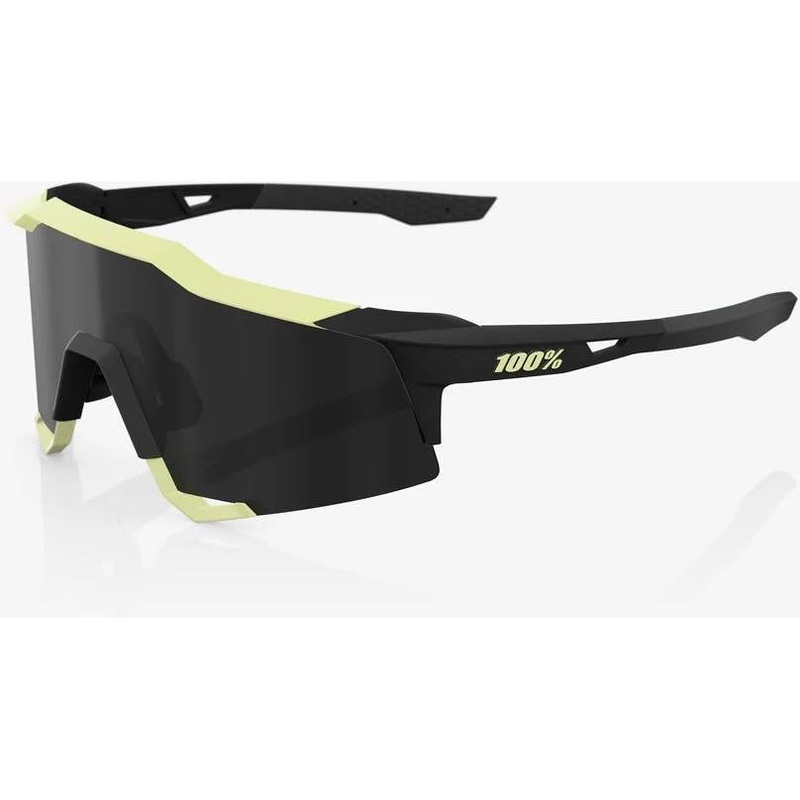 100% Speedcraft Sunglasses Soft Tact Glow - Black Mirror Lens