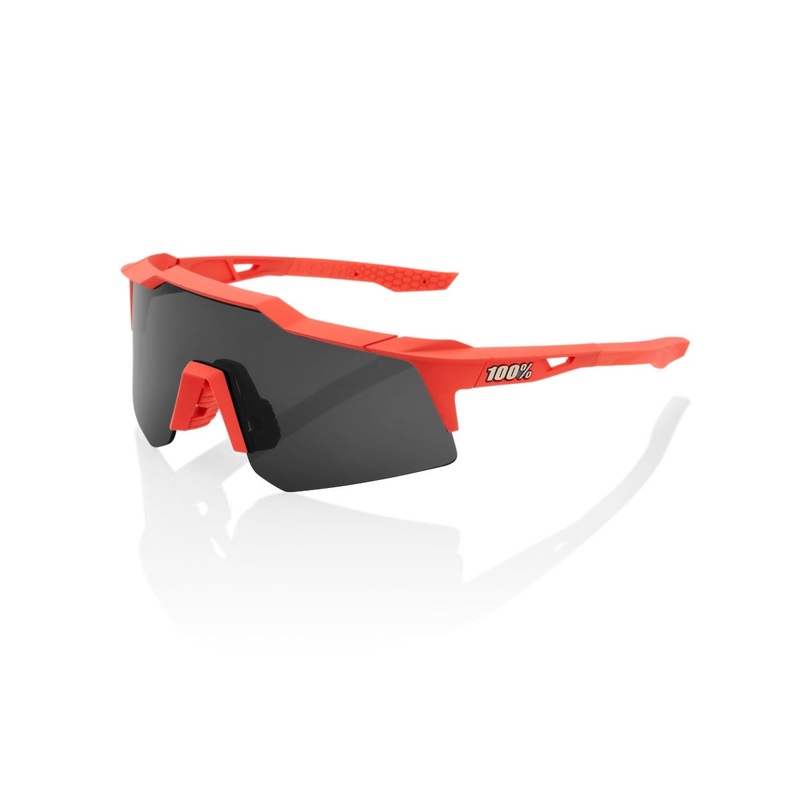 100% Speedcraft XS Sunglasses Coral with Smoke Lens