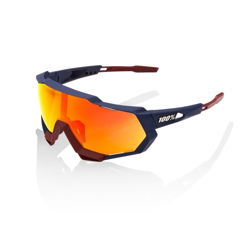 100% Speedtrap Sunglasses Flume/HiPER Red ML Mirror Lens