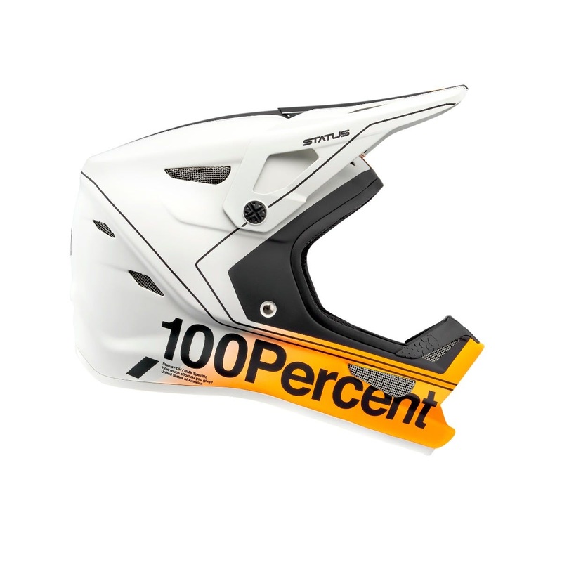 100% Status Full Face Helmet Carby/Silver