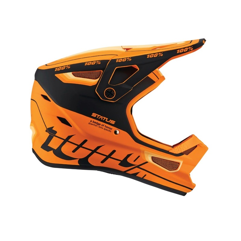 100% Status Full Face Helmet Topenga Orange/Black
