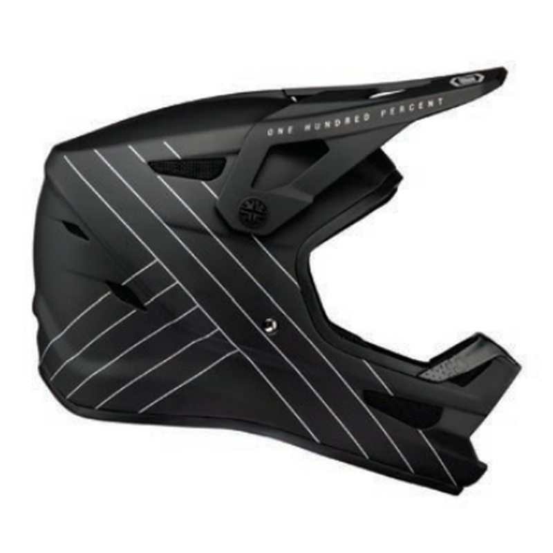 100% Status Full Face Youth Helmet Black