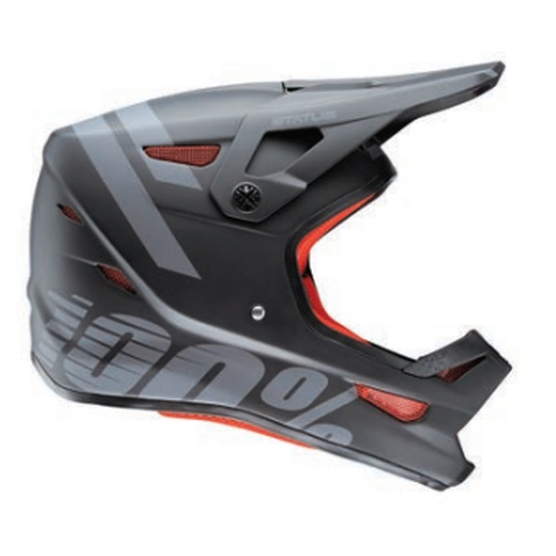 100% Status Full Face Youth Helmet Black Meteor