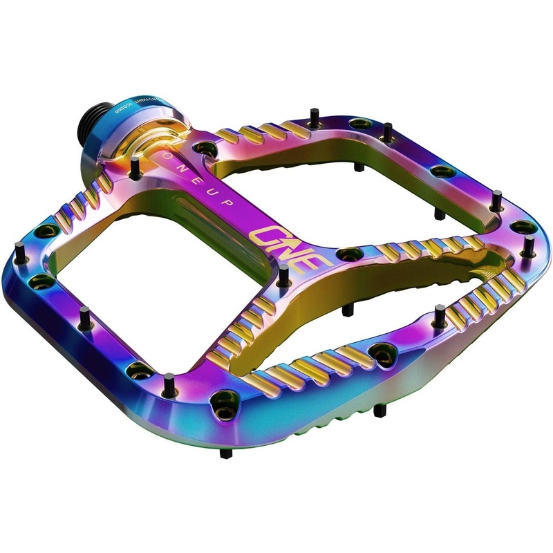 OneUp Components Aluminium Flat Pedals Oil Slick