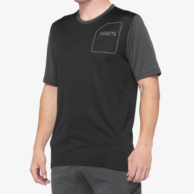 100% Ridecamp Short Sleeve Jersey Charcoal/Black