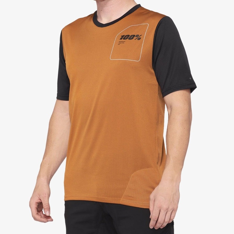 100% Ridecamp Short Sleeve Jersey Terracotta/Black