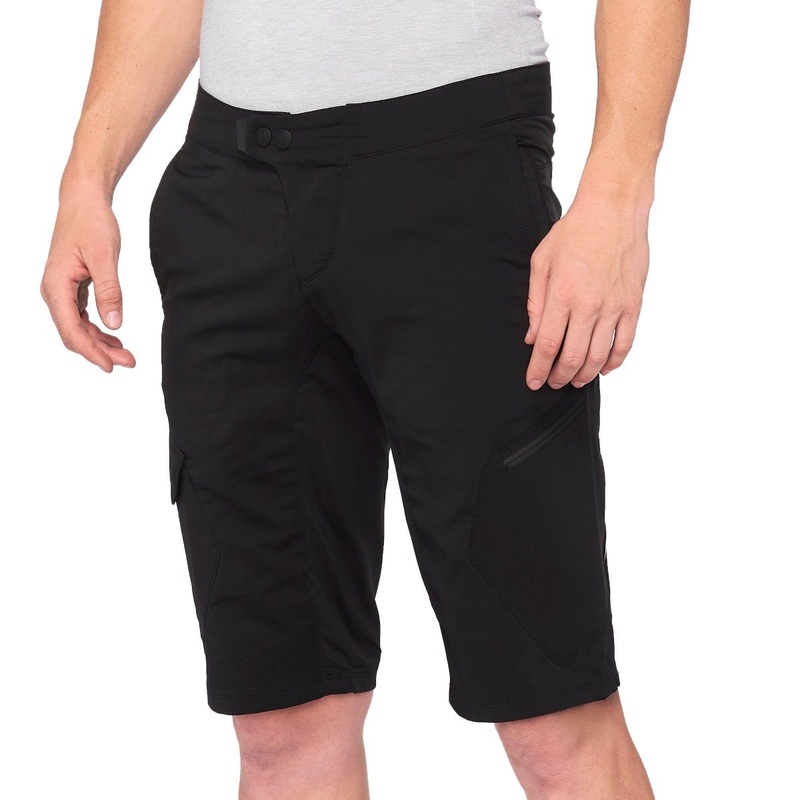 100% Ridecamp Shorts - No Liner Black