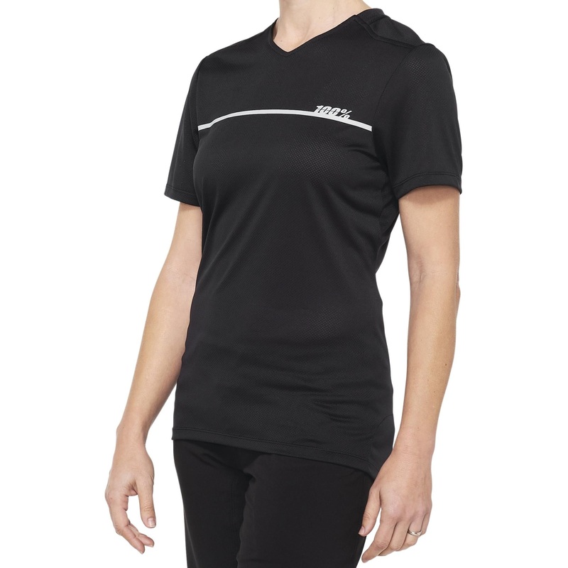 100% Ridecamp Women's Jersey Black/Grey