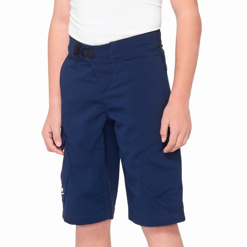 100% Ridecamp Youth Shorts Navy