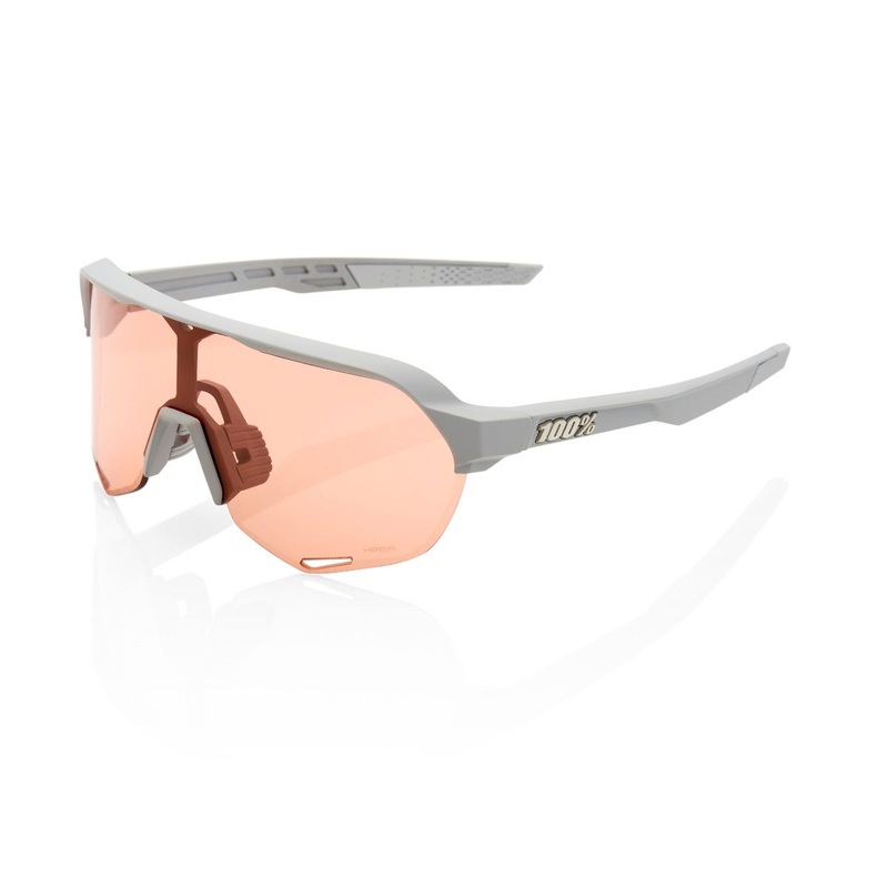 100% S2 Sunglasses Grey HiPER Coral Lens
